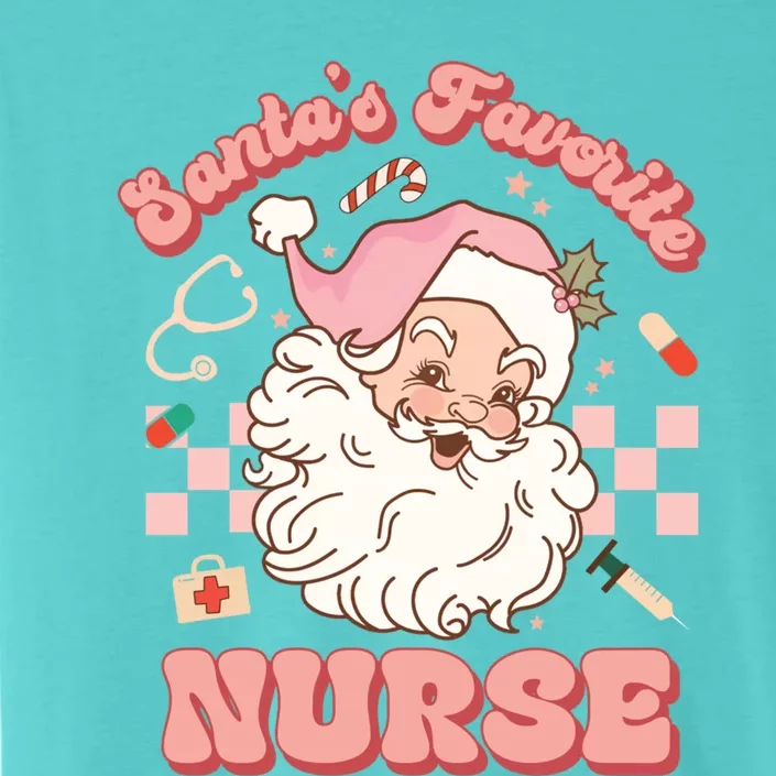 Groovy SantaS Favorite Nurse Christmas Rn Er Icu Gift ChromaSoft Performance T-Shirt