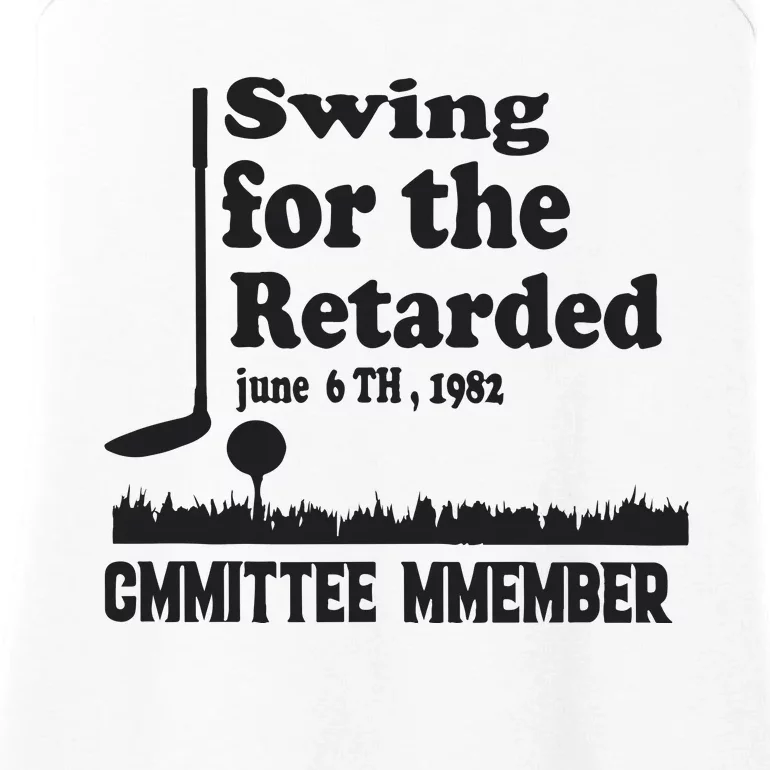 Golf Swing For The Retarded Committee Member Ladies Essential Tank