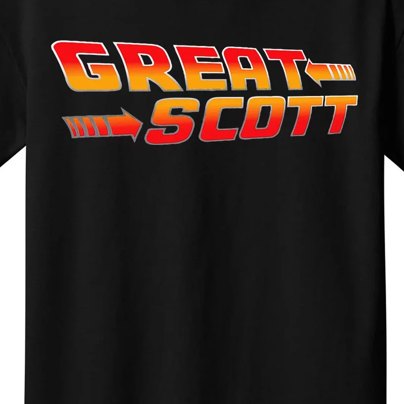 Great Scott Funny Time Traveler Mad Scientist Inventor Kids T-Shirt