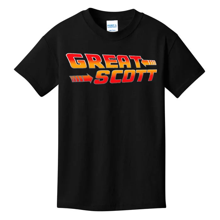 Great Scott Funny Time Traveler Mad Scientist Inventor Kids T-Shirt