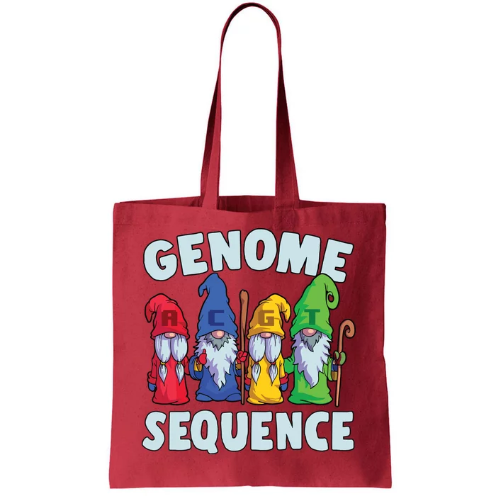 Genome Sequence Funny Gnome Biology Physics Science Pun Tote Bag