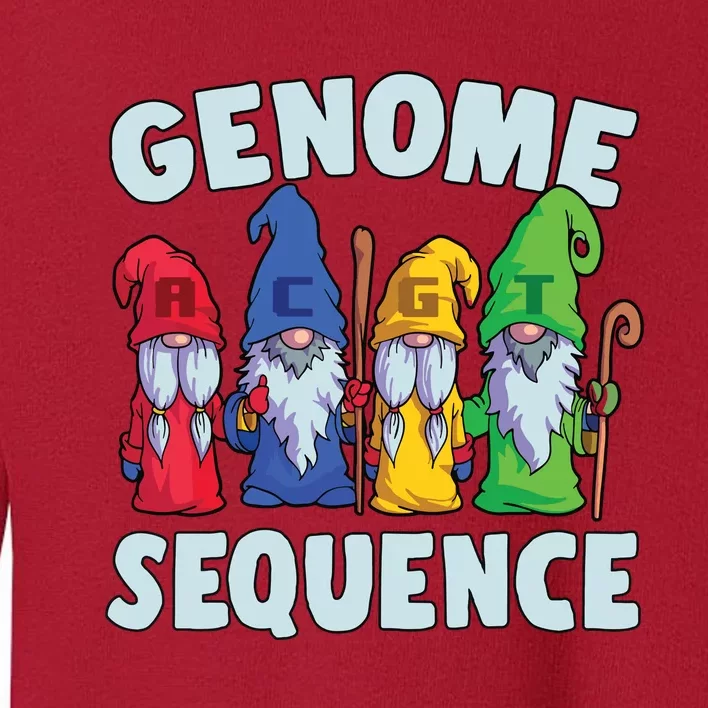 Genome Sequence Funny Gnome Biology Physics Science Pun Toddler Sweatshirt