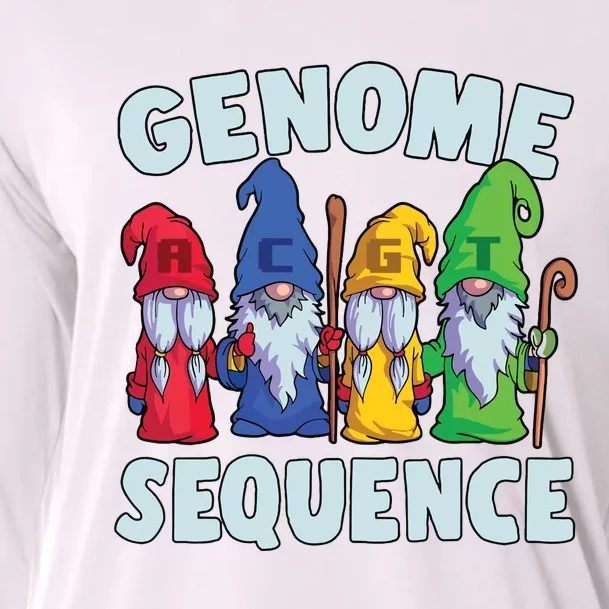 Genome Sequence Funny Gnome Biology Physics Science Pun Cooling Performance Long Sleeve Crew