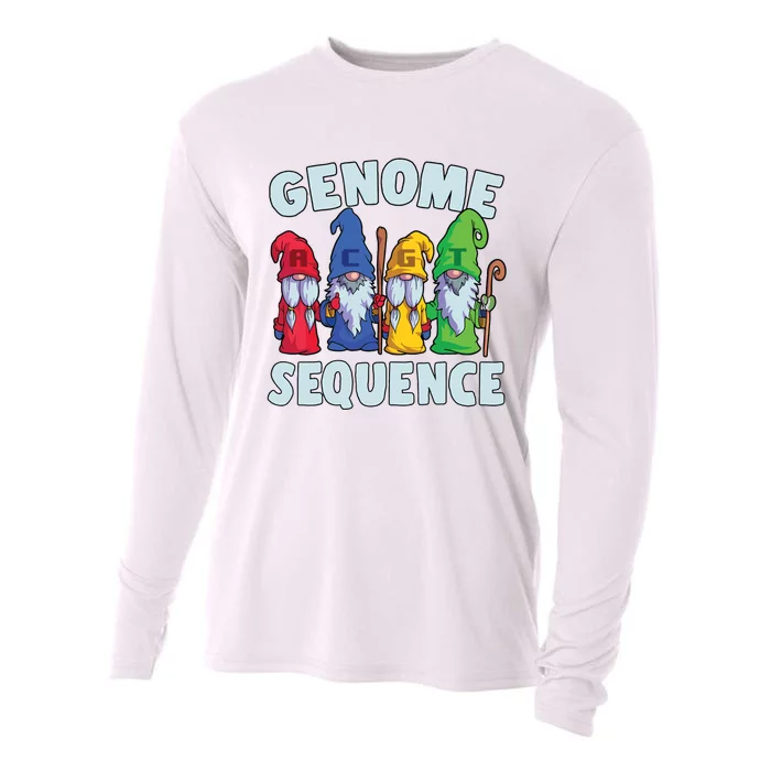 Genome Sequence Funny Gnome Biology Physics Science Pun Cooling Performance Long Sleeve Crew