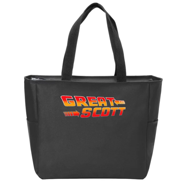 Great Scott Funny Time Traveler Mad Scientist Inventor Zip Tote Bag