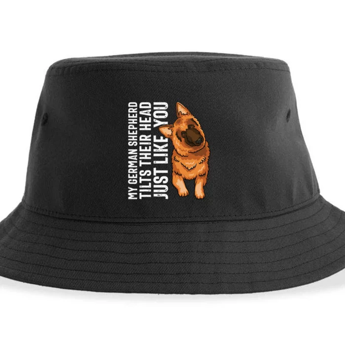 German Shepherd Funny German Shepherd Tee Dog Lover Sustainable Bucket Hat