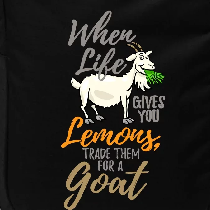 Goat Stuff For Goat Lovers | Farm Animal Meme Pun Funny Goat Impact Tech Backpack