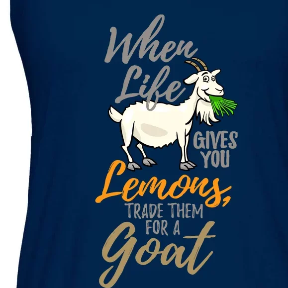 Goat Stuff For Goat Lovers | Farm Animal Meme Pun Funny Goat Ladies Essential Flowy Tank