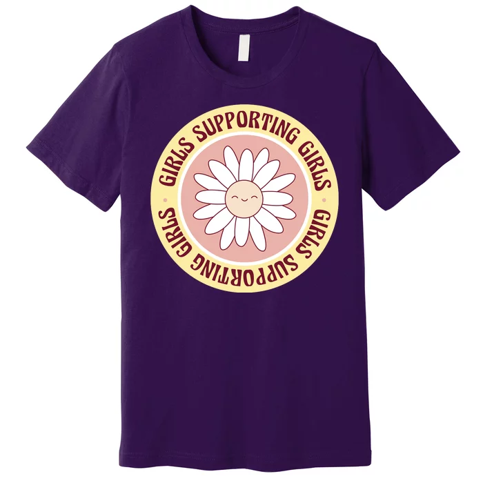 Girls Supporting Girls Sunflower Feminist Premium T-Shirt