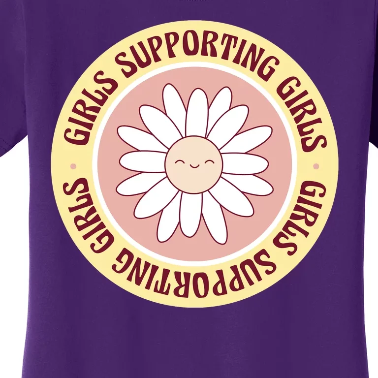 Girls Supporting Girls Sunflower Feminist Women's T-Shirt