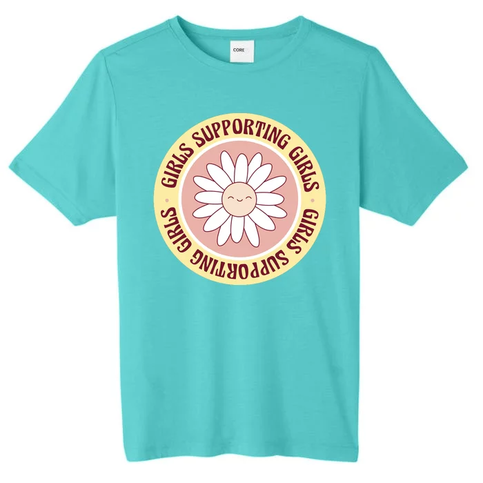 Girls Supporting Girls Sunflower Feminist ChromaSoft Performance T-Shirt