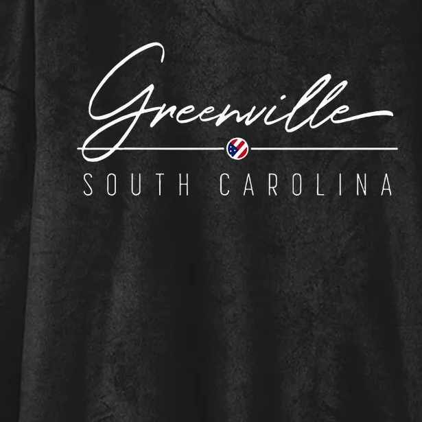 Greenville Sc Hooded Wearable Blanket