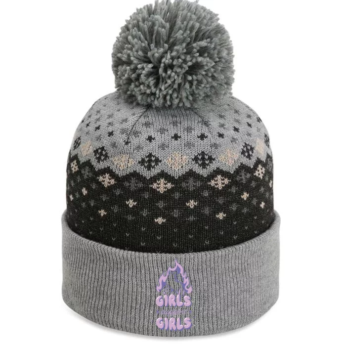 Girls Support Girls Feminism The Baniff Cuffed Pom Beanie