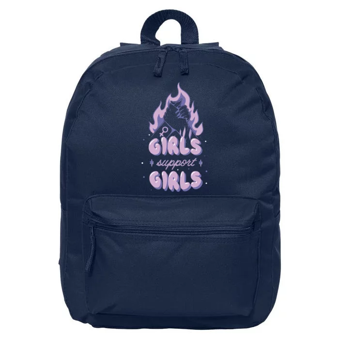 Girls Support Girls Feminism 16 in Basic Backpack