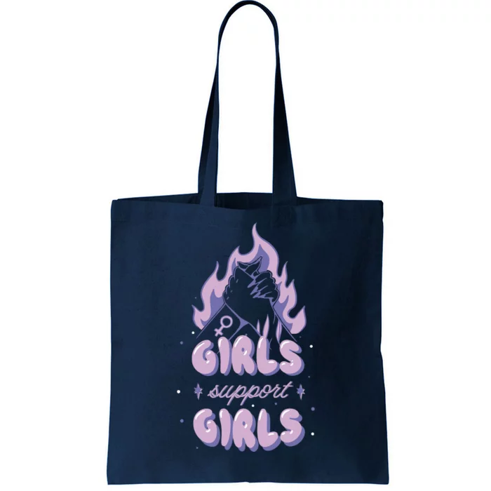 Girls Support Girls Feminism Tote Bag