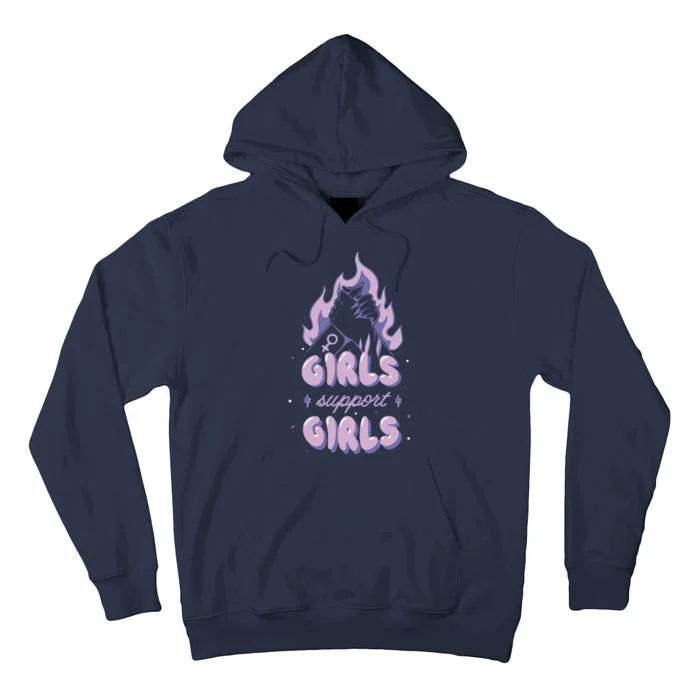 Girls Support Girls Feminism Tall Hoodie