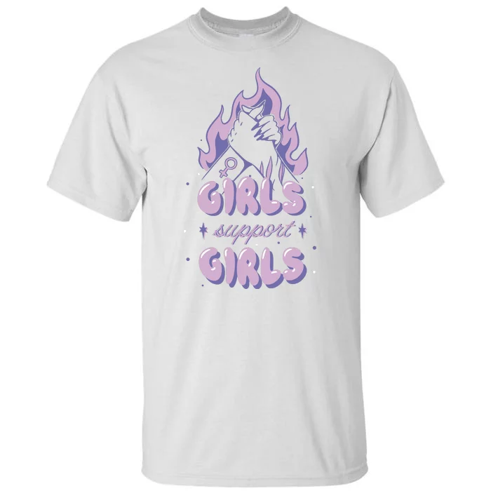 Girls Support Girls Feminism Tall T-Shirt