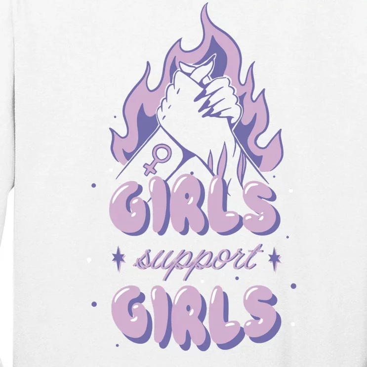 Girls Support Girls Feminism Tall Long Sleeve T-Shirt