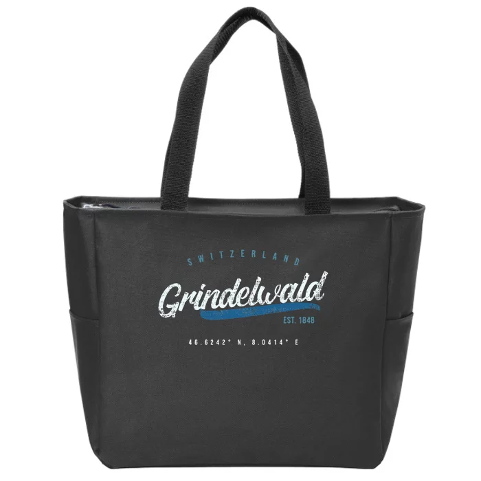 Grindelwald Switzerland Zip Tote Bag