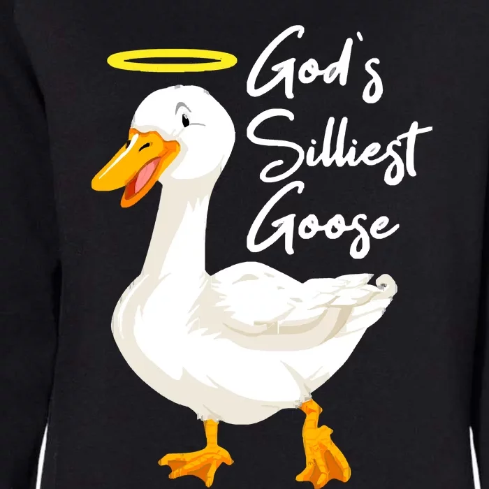 Gods Silliest Goose Womens California Wash Sweatshirt