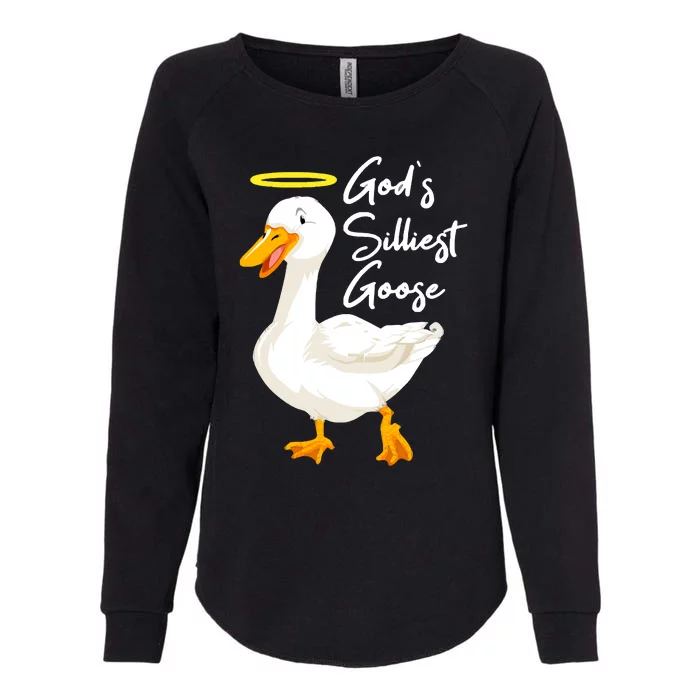 Gods Silliest Goose Womens California Wash Sweatshirt