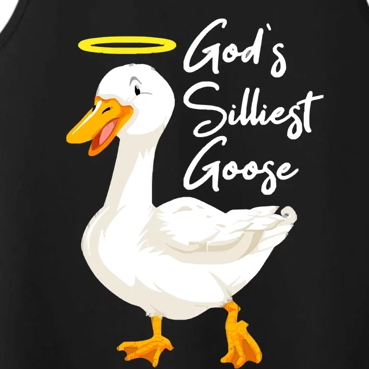 Gods Silliest Goose Performance Tank