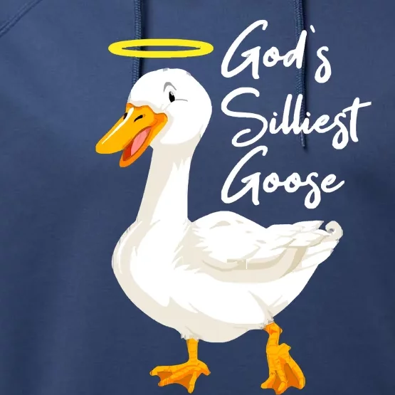 Gods Silliest Goose Performance Fleece Hoodie