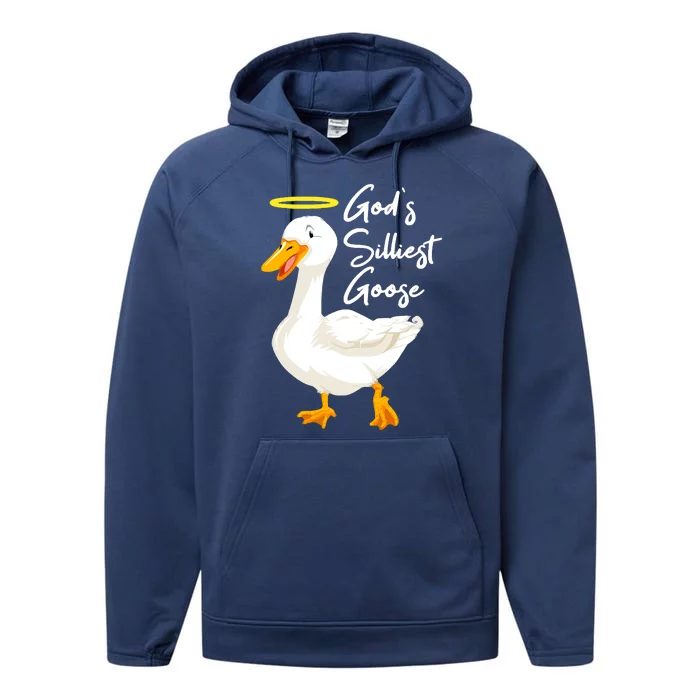 Gods Silliest Goose Performance Fleece Hoodie