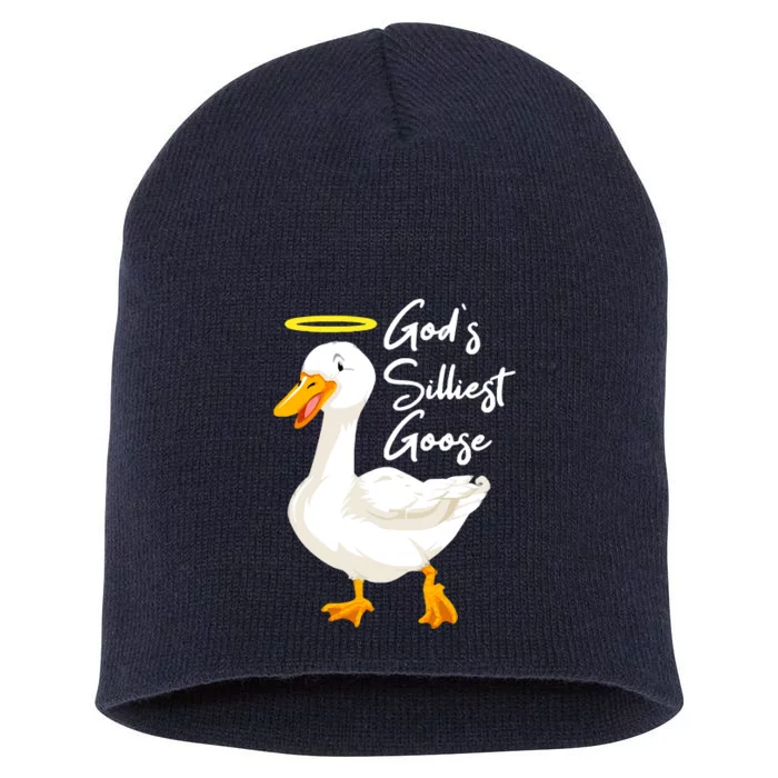 Gods Silliest Goose Short Acrylic Beanie