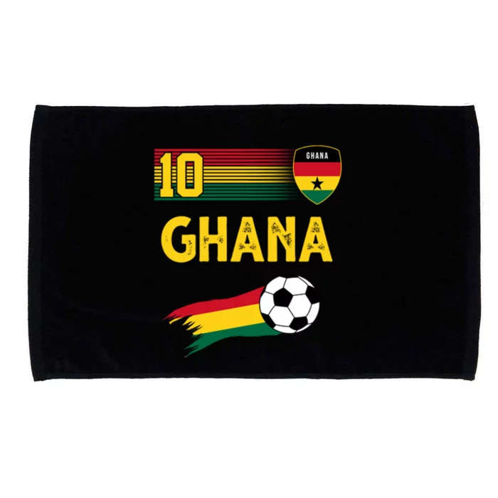 Ghana Soccer Ghanain Football Retro 10 Microfiber Hand Towel