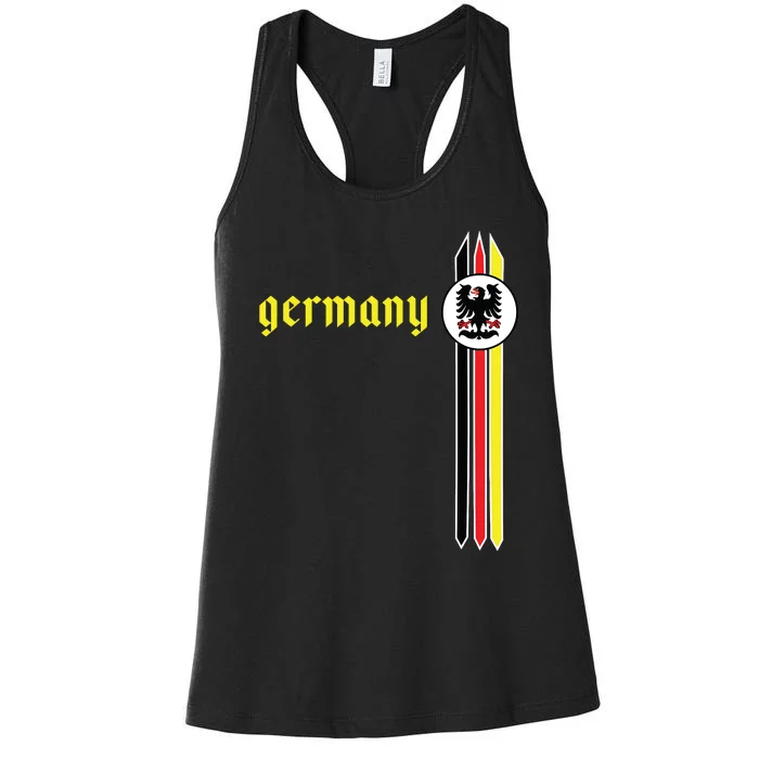 Germany Soccer German Flag Jersey Deutschland Women's Racerback Tank