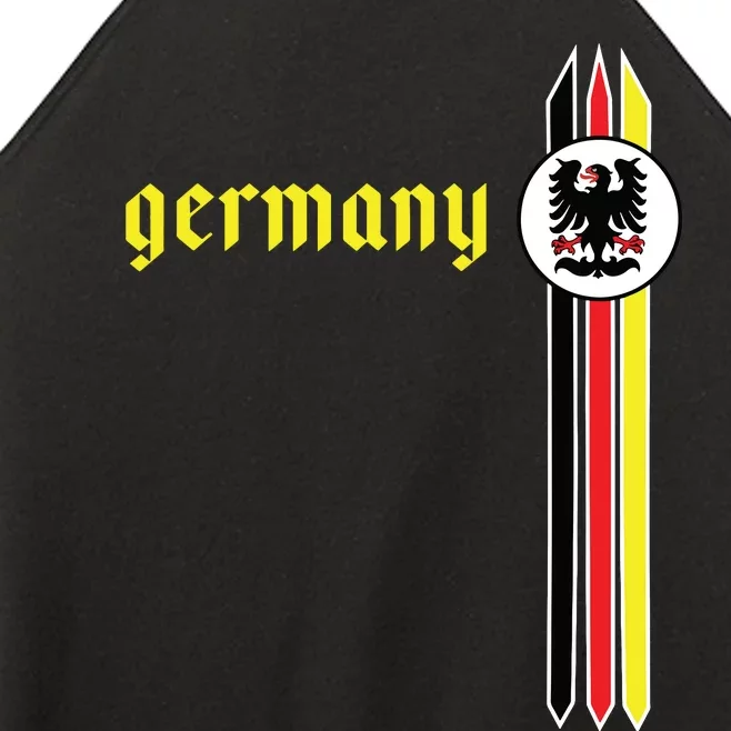 Germany Soccer German Flag Jersey Deutschland Women’s Perfect Tri Rocker Tank