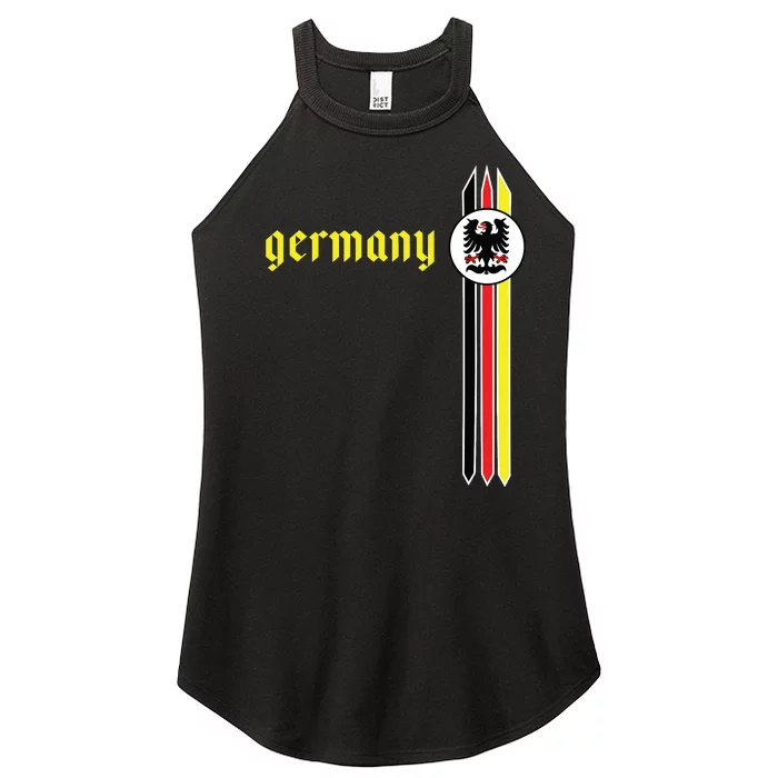 Germany Soccer German Flag Jersey Deutschland Women’s Perfect Tri Rocker Tank