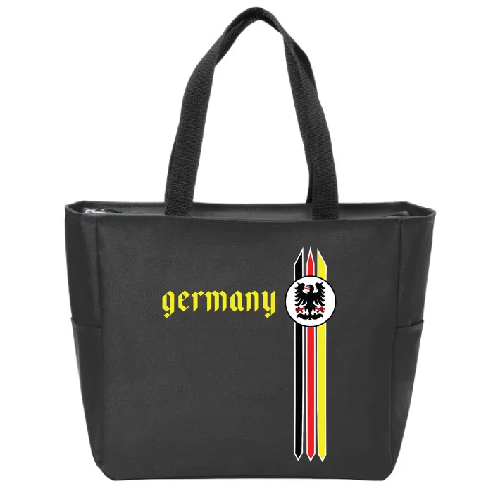 Germany Soccer German Flag Jersey Deutschland Zip Tote Bag