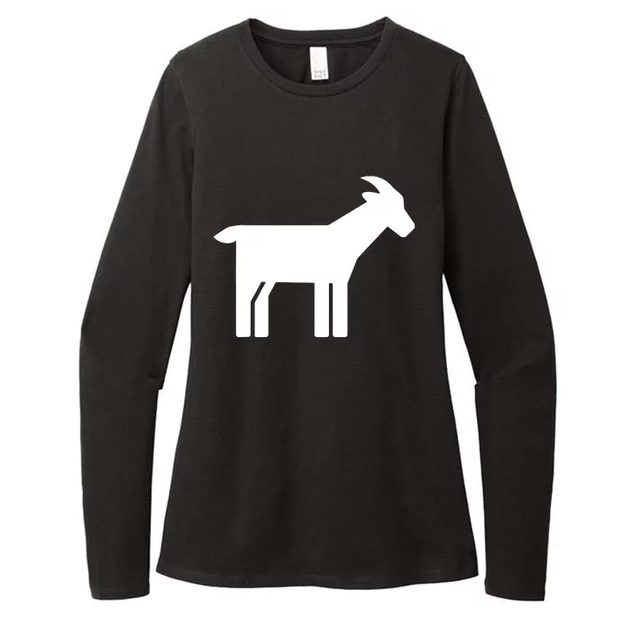 Goat Symbol Womens CVC Long Sleeve Shirt