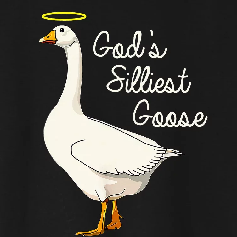 GodS Silliest Goose GodS Silliest Goose Duck Women's Crop Top Tee