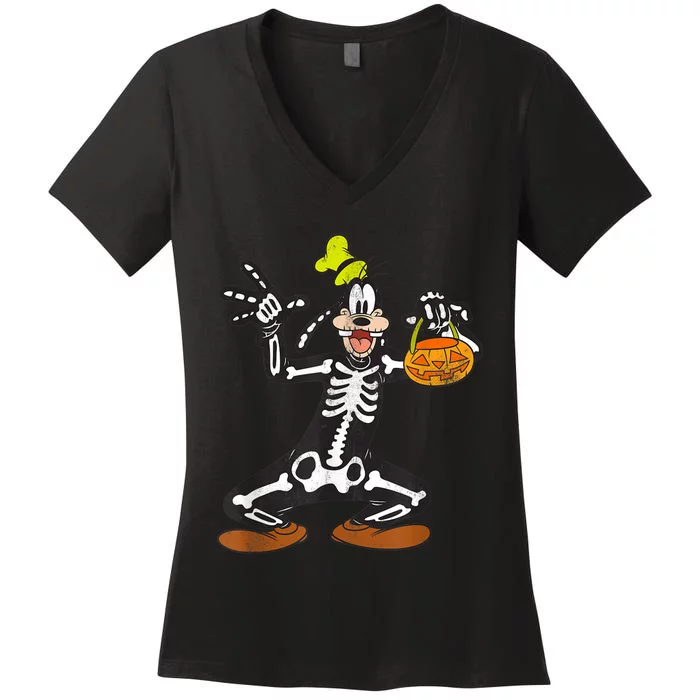 Goofy Skeleton Women's V-Neck T-Shirt