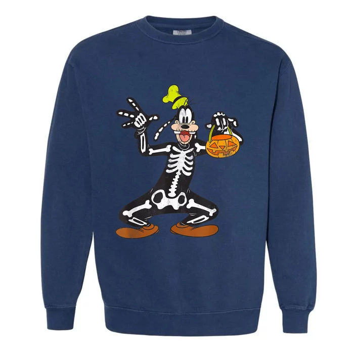 Goofy Skeleton Garment-Dyed Sweatshirt