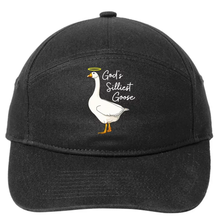 God's Silliest Goose shirt God's Silliest Goose Duck Funny 7-Panel Snapback Hat