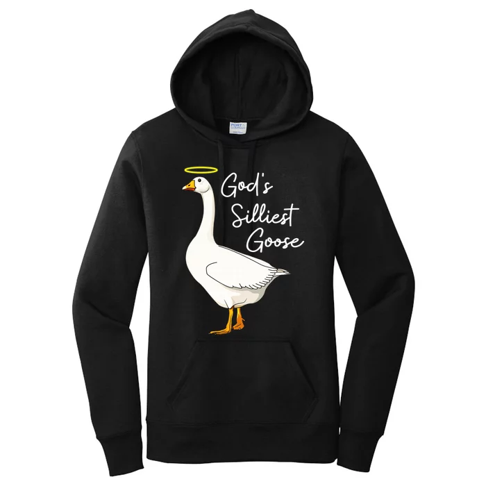 God's Silliest Goose shirt God's Silliest Goose Duck Funny Women's Pullover Hoodie