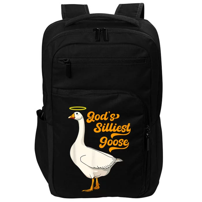 God's Silliest Goose Funny Impact Tech Backpack