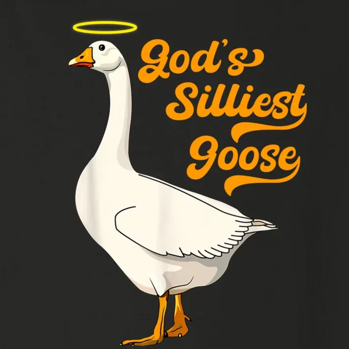 God's Silliest Goose Funny Toddler Long Sleeve Shirt