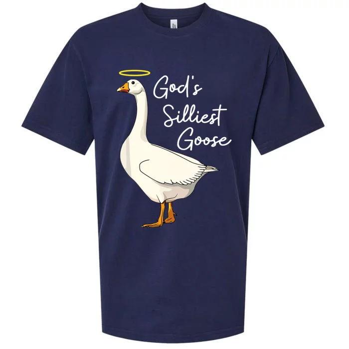 God's Silliest Goose Funny Sueded Cloud Jersey T-Shirt