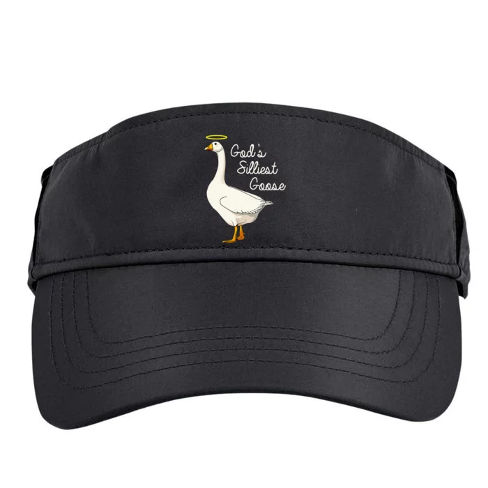 GodS Silliest Goose T GodS Silliest Goose Duck Adult Drive Performance Visor