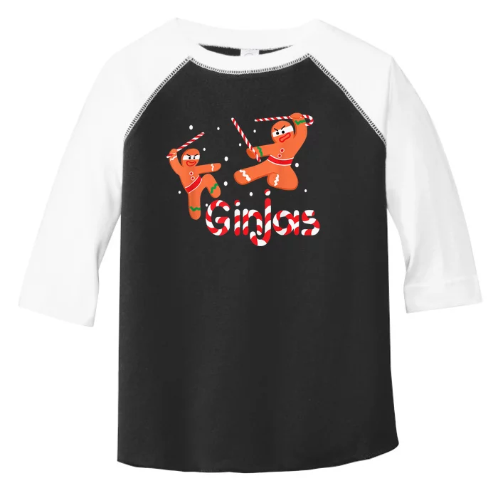 Ginjas Shirt Gingerbread  Ninjas Christmas Gift Toddler Fine Jersey T-Shirt