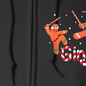 Ginjas Shirt Gingerbread  Ninjas Christmas Gift Full Zip Hoodie