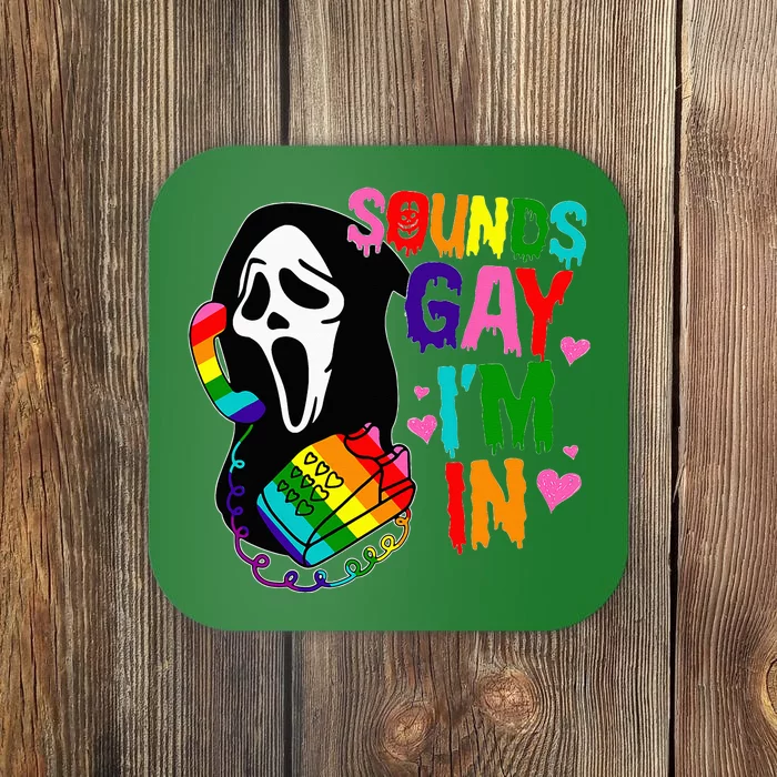 Ghost Sounds Gay IM In Lgbt Pride Month Coaster