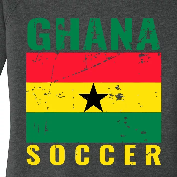 Ghana Soccer Ghana Flag T Women's Perfect Tri Tunic Long Sleeve Shirt