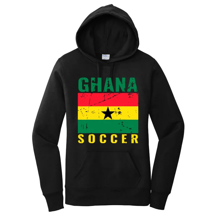 Ghana Soccer Ghana Flag T Women's Pullover Hoodie