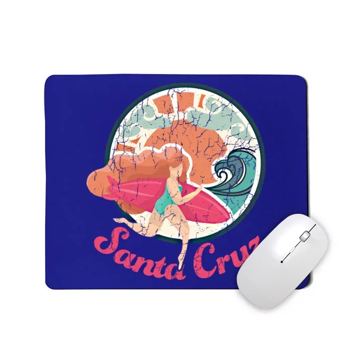 Girl Surf Gift Santa Cruz Surfing Gift Mousepad